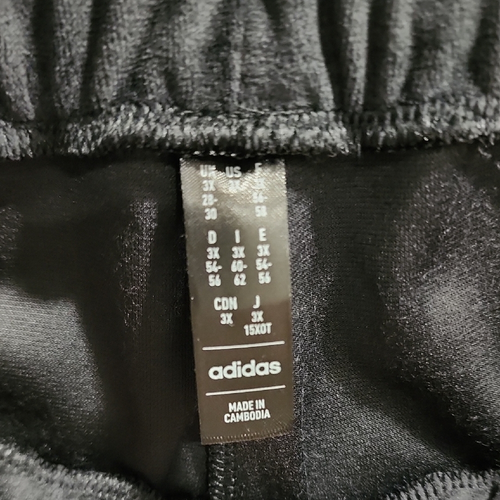adidas Black Sweatpants with White Stripes - Picture 2 of 5